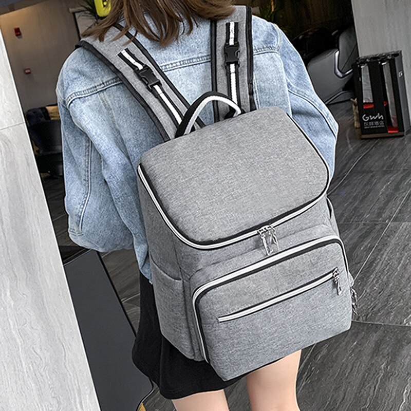 Multifunctional Mummy Backpack Large Capacity Organizer USB Charging Port with Nursery Bottle Thermal Bag Multifunction Backpack