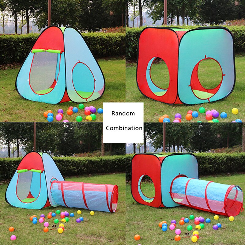 Kinder Zelt Mit Tunnel Spielen Haus Wigwam Für Kinder Spielen Spielzeug Kriechen Tunnel Zelt Für Kinder Bälle Pit Pool 3 In 1
