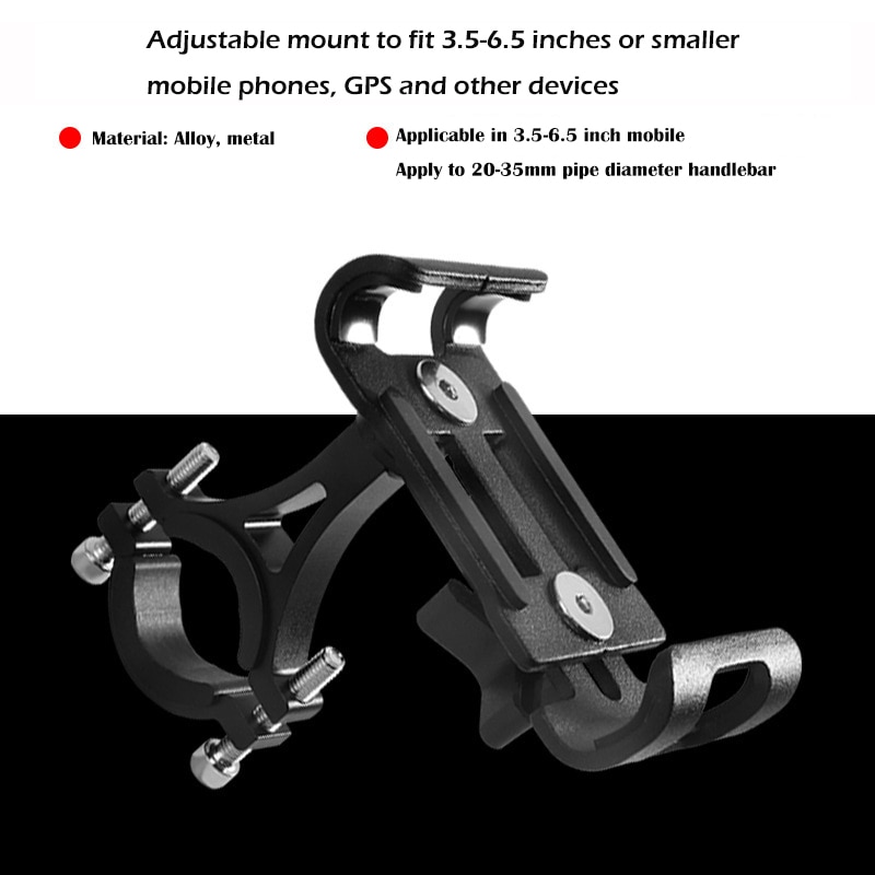 Soporte de teléfono móvil para bicicleta, sostenedor de Metal giratorio de 360 grados para Manillar de bicicleta de montaña y navegación