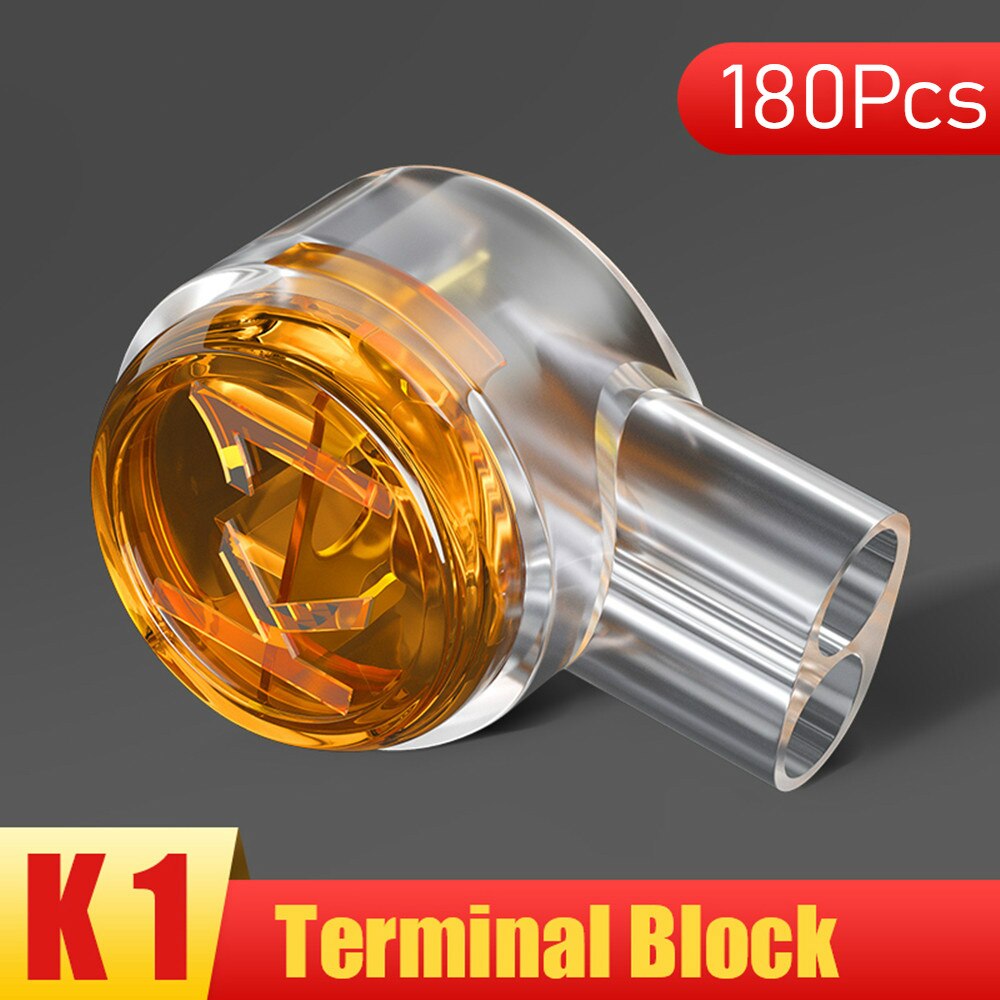 Rj45 Connector Crimp Connection Terminals K1 Connector Waterproof Wiring Ethernet Cable Telephone Cord Term 180/100/60/20Pcs