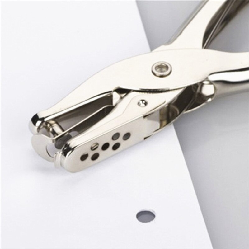 Handheld 1-Hole Metal Punch Make One Can 8 Pages tag punch School student office like tool