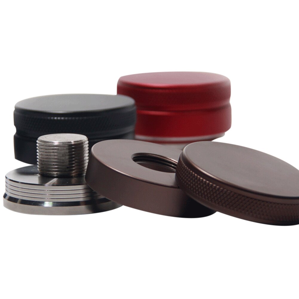 51mm Adjustable Coffee Espresso Tamper Trefoil Coffee Distributor For Barista Flat Stainless Steel Base Coffee Bean Press Tools