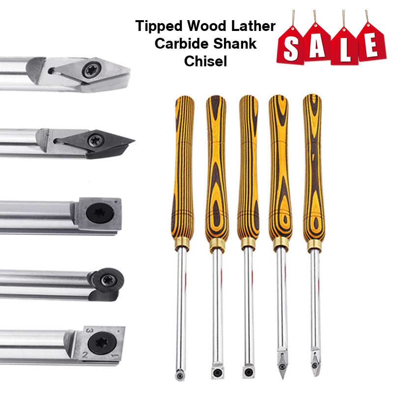Hand Draaien Tool Getipt Hout Draaibank Carbide Schacht Beitel Diamant Ronde Vierkante Insert Tool Set Machine Tools Accessoires