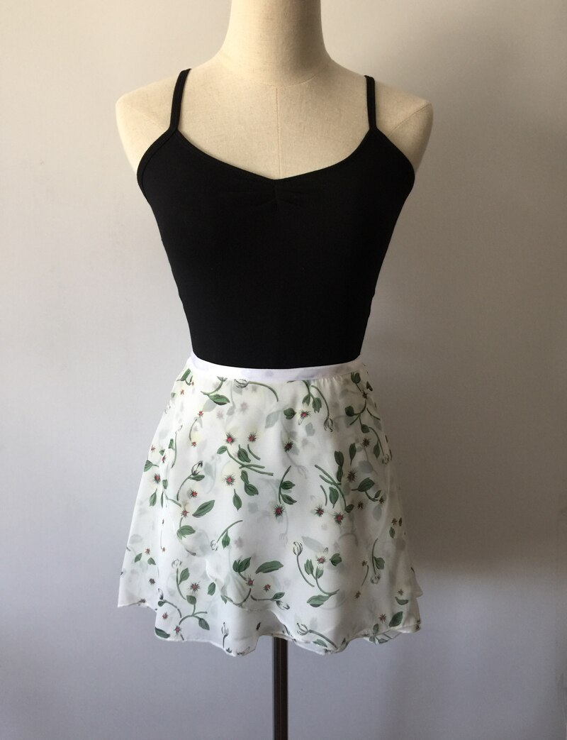 Enfants danse Tutu tablier pas cher mousseline de soie fleur Ballet pratique danse jupe justaucorps Tutu filles Ballet danse robe: BL010-F08