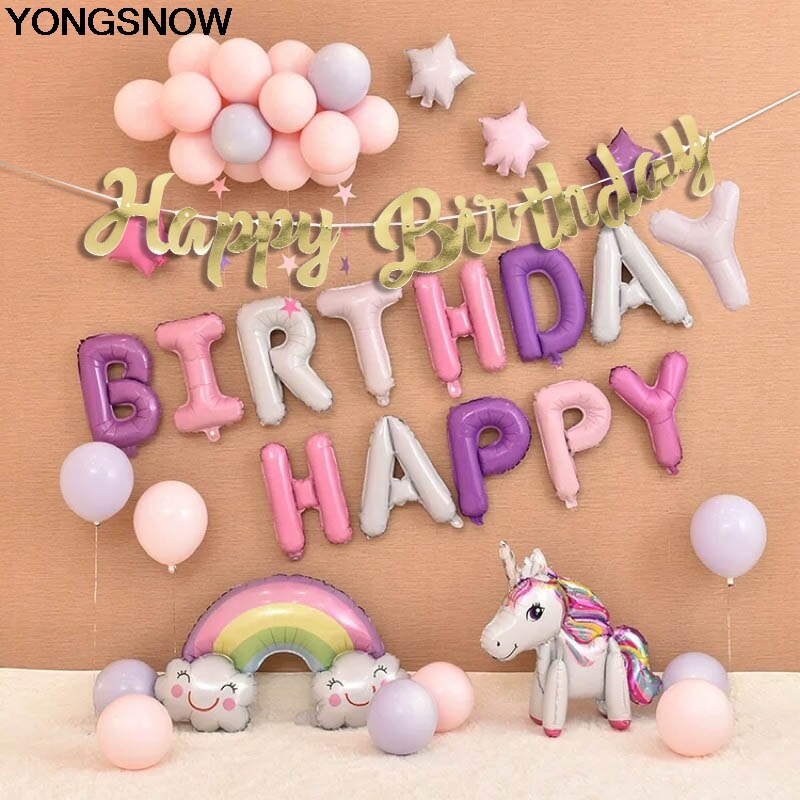 Goud Zilver Gelukkige Verjaardag Gewoon Getrouwd Happy Wedding Banner Garland Voor Wedding Party Verjaardag Opknoping Gors Decoratie Favor