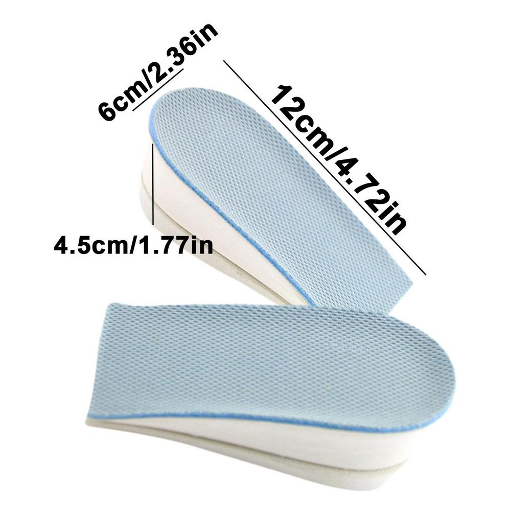 Höer ErhöHenne Einlegesohlen Schwamm Dämpfung Ferse Kissen Pads Heben Schuh Unsichtbare Ferse Heben Kissen Für Männer Frauen: dunkel khaki