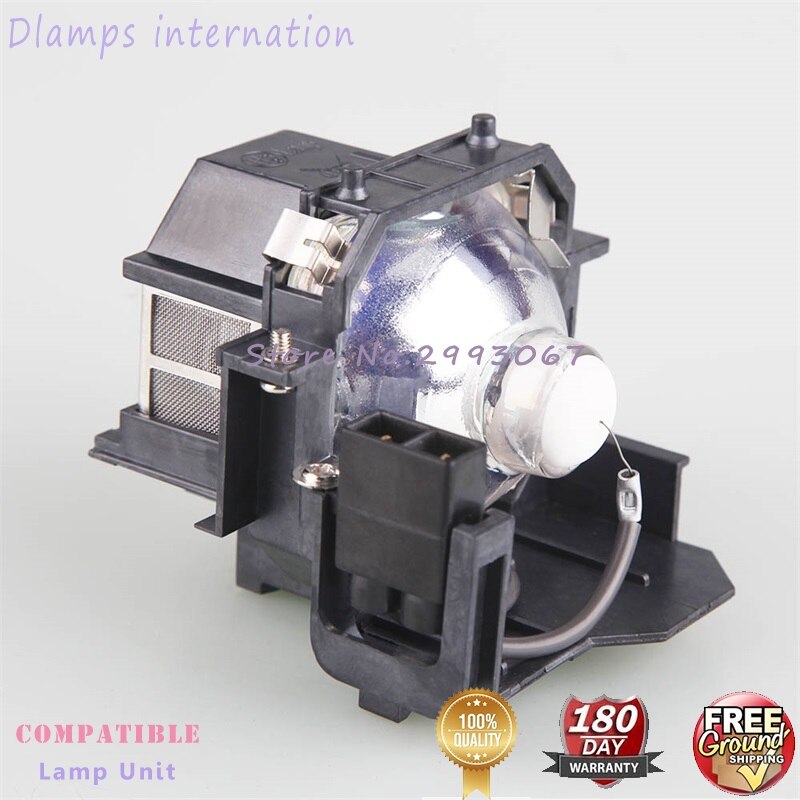 EP41 Replacement Lamp with housing for Epson EBS5/S6/77C/78,EMP-260,H283A,HC700,H284B,EH-TW420,EX21, EX30, EX50, EX70,EB-X62
