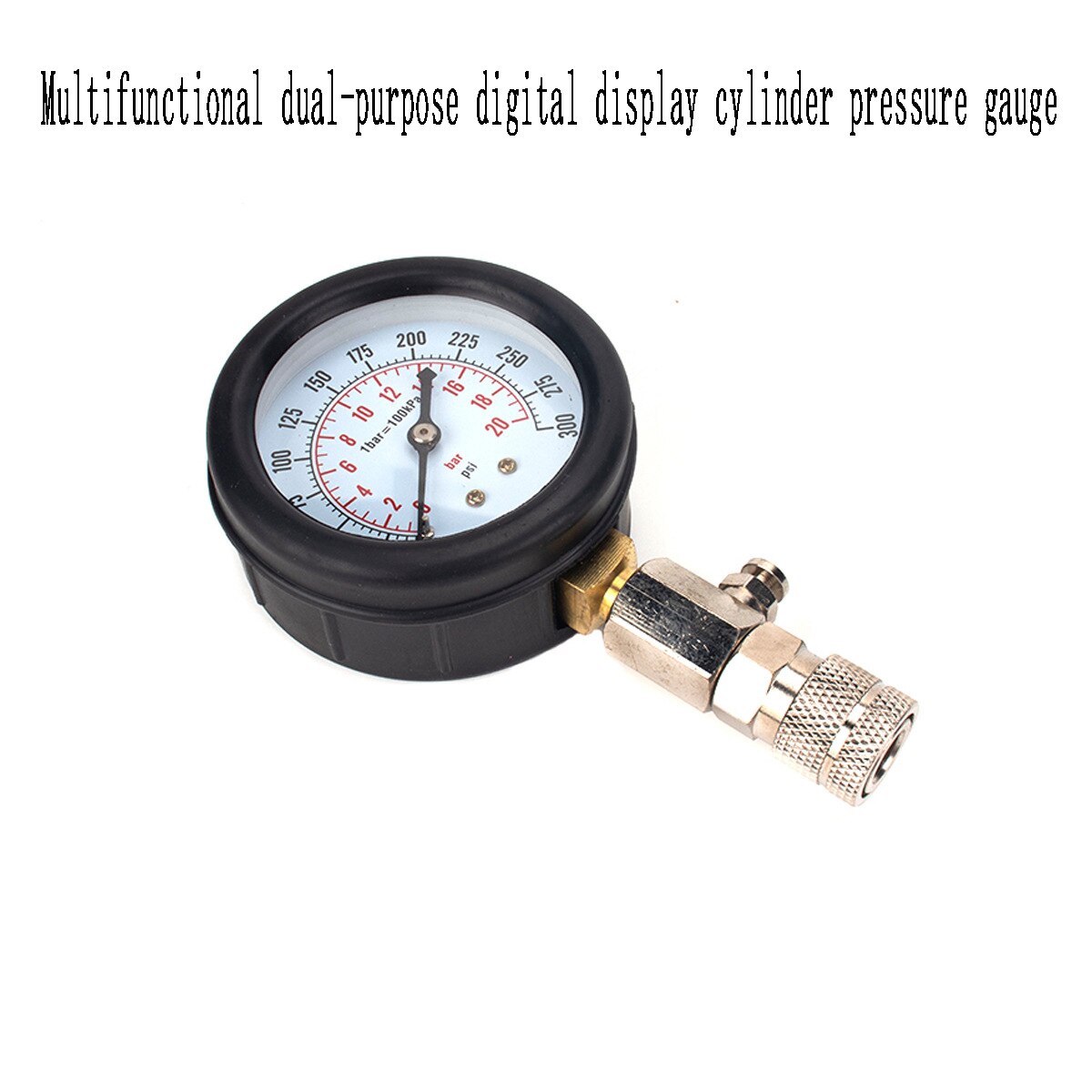 Auto Multifunctionele Dual-Purpose Digitale Display Cilinder Manometer Cilinder Druk Tester Testing Tool Motorfiets