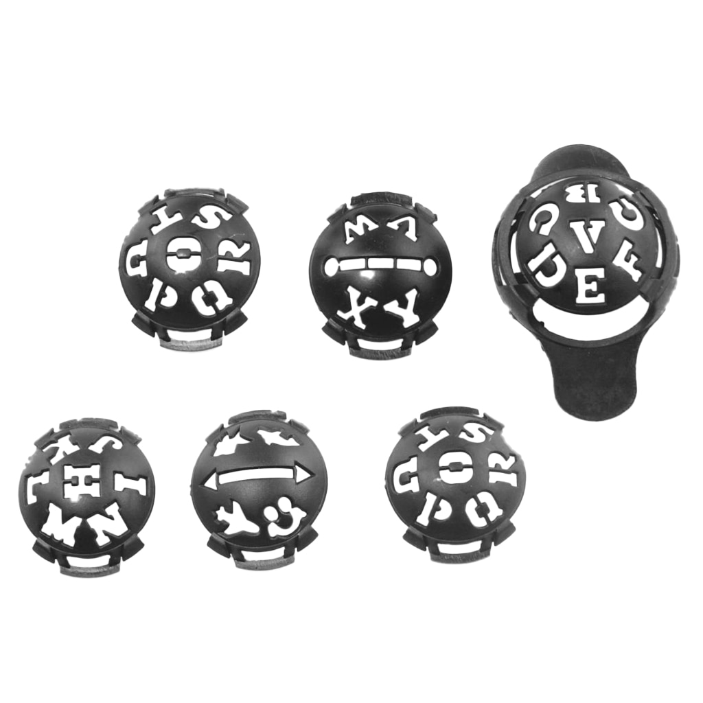 6 Stuks Liner Marker Template Tekening Mark Alignment Tool Voor Putting Training Golfbal Alignment Tool