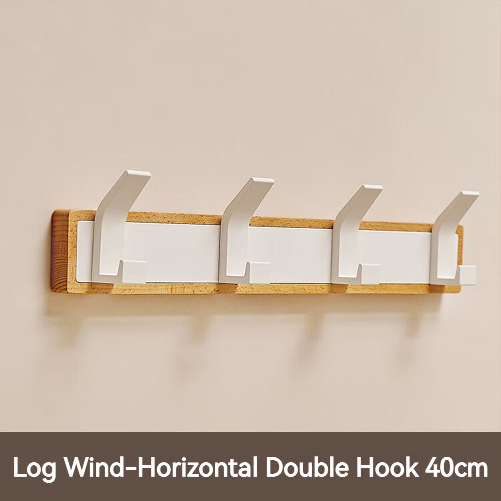 Percheros de pared de madera para dormitorio, vestíbulo de entrada, perchas de almacenamiento de ropa, gancho multiusos, organizador de ropa para chal, almacenamiento para el hogar: YELLOW