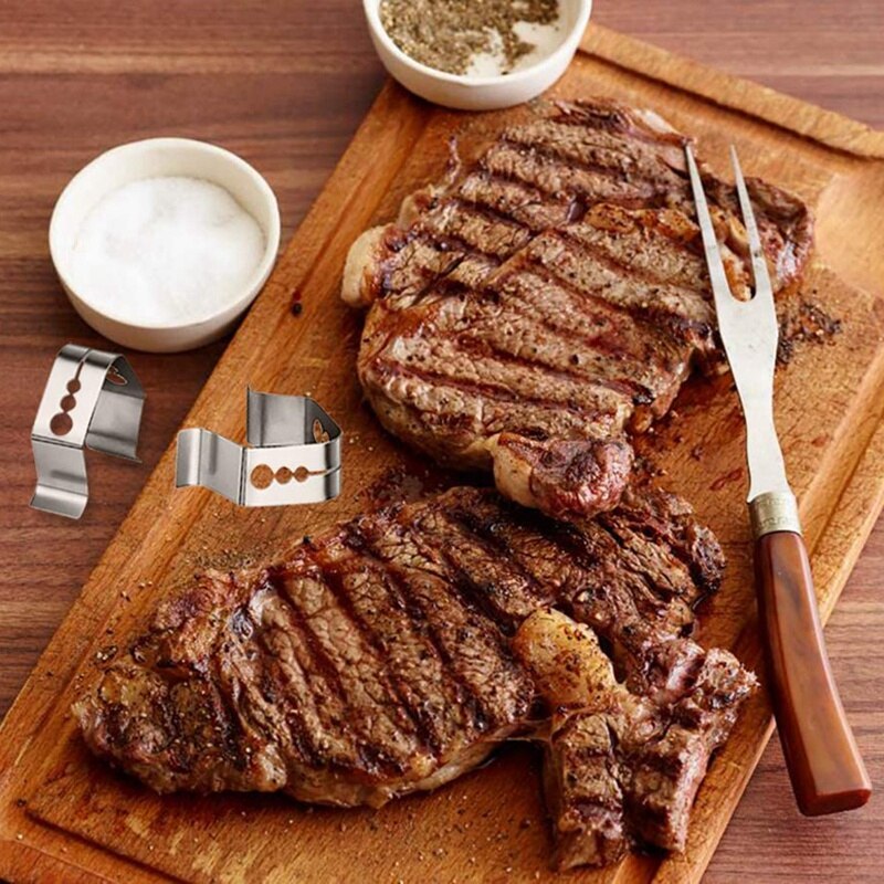 Thermometer Probe Clip for Ambient Temperature Reading Upgraded Meat Thermometer Probe Holder for BBQ (Set of 4)