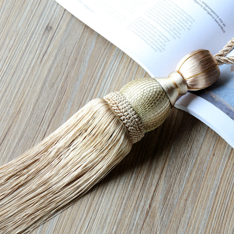 1pc Premium Gordijn Gesp Clips & Tiebacks - Zware Decoratieve Houders voor Gordijnen Moderne Kwasten (16 Kleuren): Chocolade