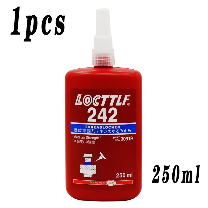 Thread Locking Glue Locttlf 243 Screw Glue Tightening Screws Prevent Loosening Rusting Caulking Temperature Resistance Anaerobic: 242 250ml