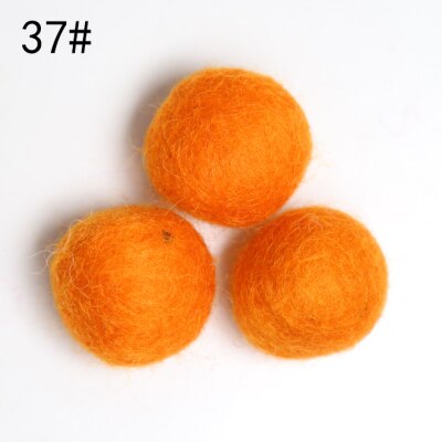 2.3cm 10Pcs 100% Wool Wool Felt Balls Lovely Diy Round Wool Ball Colorful Pom Poms craft Supplies handcraft Home Decro