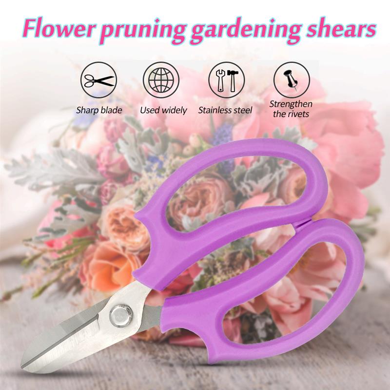 Garden Flower tools Tree Pruning Stainless Steel Tools for Fruit Trees, Flowers and Branches Home Pruning Shears Garden Scissors