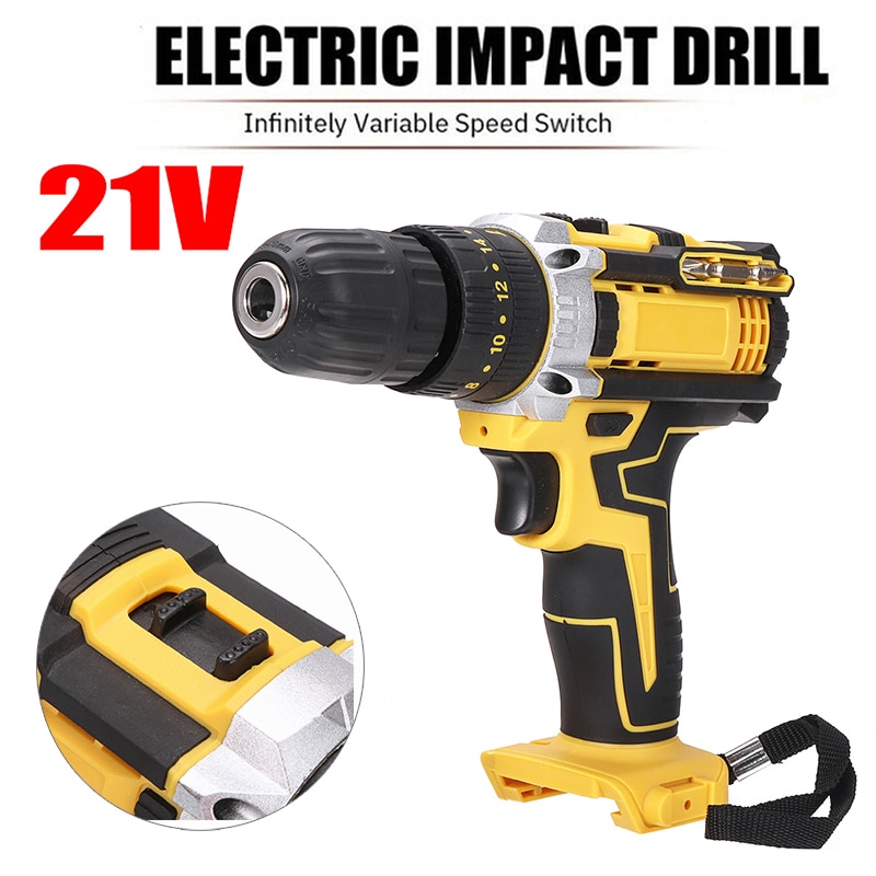 21V 3 in 1 Electric Cordless Impact Drill 28Nm Rechargable Electric Screwdriver Hammer Drill LED Adjustable Speed Power Tool