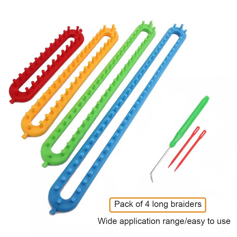 Knitting Machine Sewing Material Accessories Loom Needlework Kit Tools Circular To knit Weaving Handmade Scarf Sock Suture DIY: 4 long sparse teeth