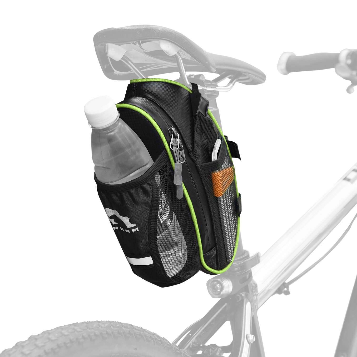 Waterdicht Fiets Zadeltas Reflecterende Fiets Bag Fietsen Onder Seat Pack Voor Mountainbike Fietsen Opbergtas