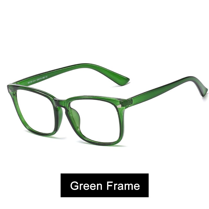 Woman Glasses Square Frame Women Optical Computer Blue Light Blocking Eyeglasses Black Radiation Goggles Spectacles Eyewear: green frame