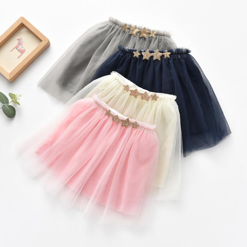 Bebis småbarnskläder flickor tutu kjolar barn balklänning pettiskirts färgglada stjärna tutu kjol tjej prinsessa dans party kjol  jw651