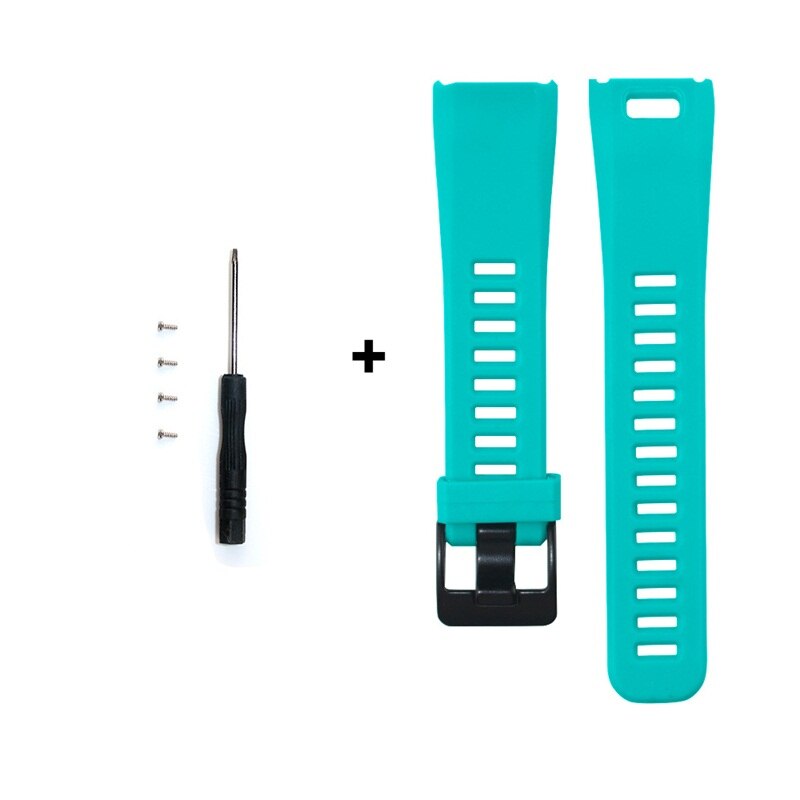FIFATA Für Garmin Vivosmart HR Band Silikon Armbinde Für Garmin Vivo Clever HR Clever-Armbinde Sport Armbinde Fitness Tracker: hell Blau