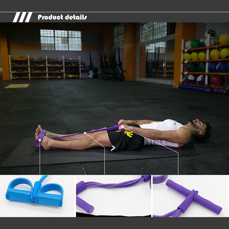 4 Resistanc Elastic Pull Ropes Exerciser Rower Belly Resistance Band Home Gym Sport Training Elastic Bands For Fitness Equipmen