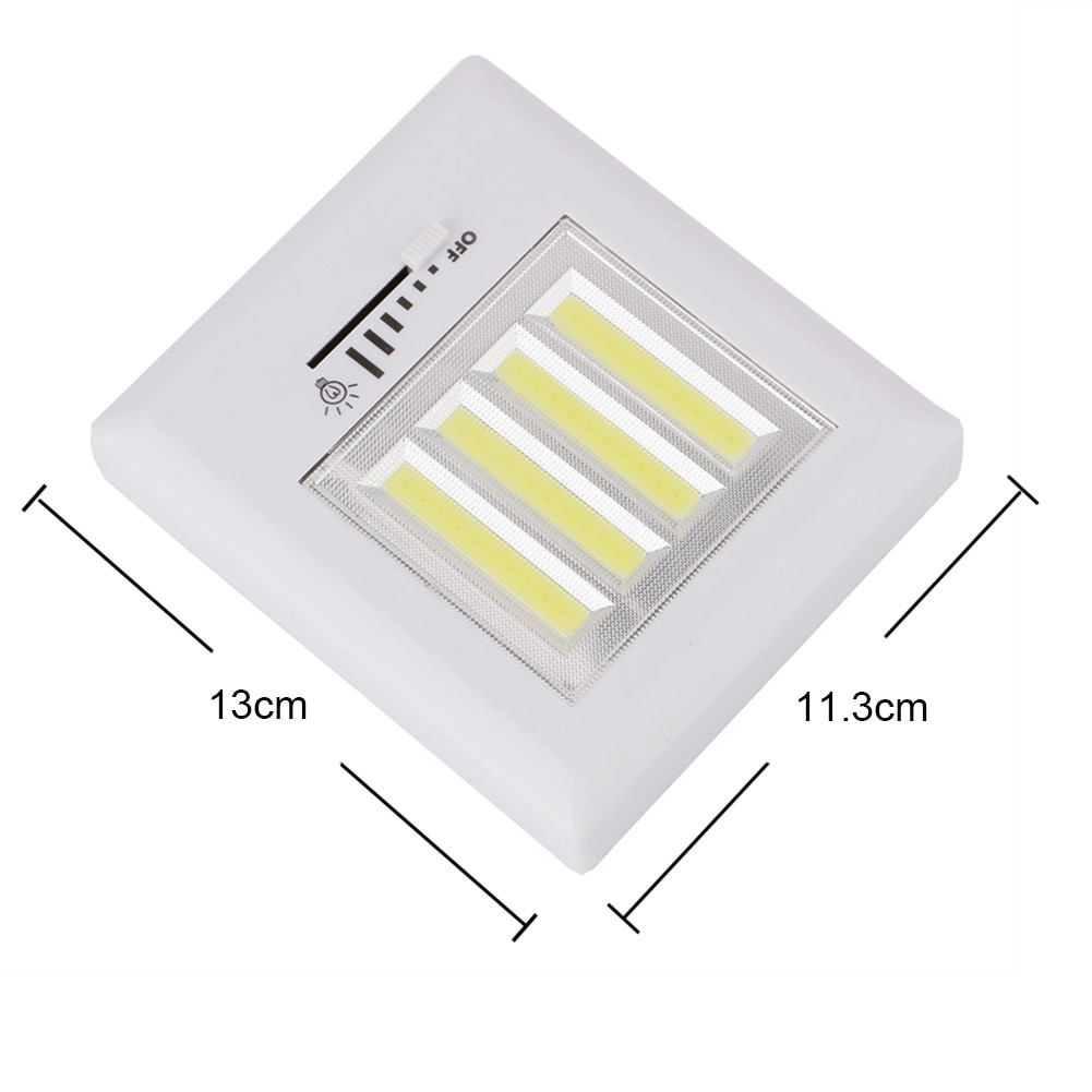 Magnetic LED Night Light Ultra Bright Mini COB Wireless Wall Light with Switch Magnet Tape Camping Lamp Indoor Night Lamp