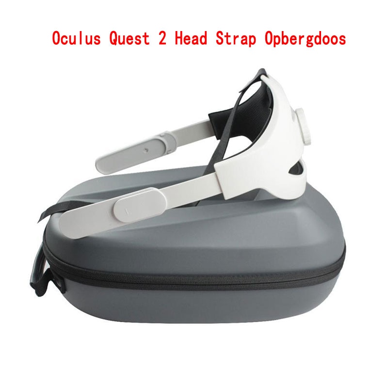 2in1 Voor Oculus Quest 2 Head Strap Opbergdoos Portable Dragen Beschermende Storage Case Met Gaming Headsets Vr Accessoires