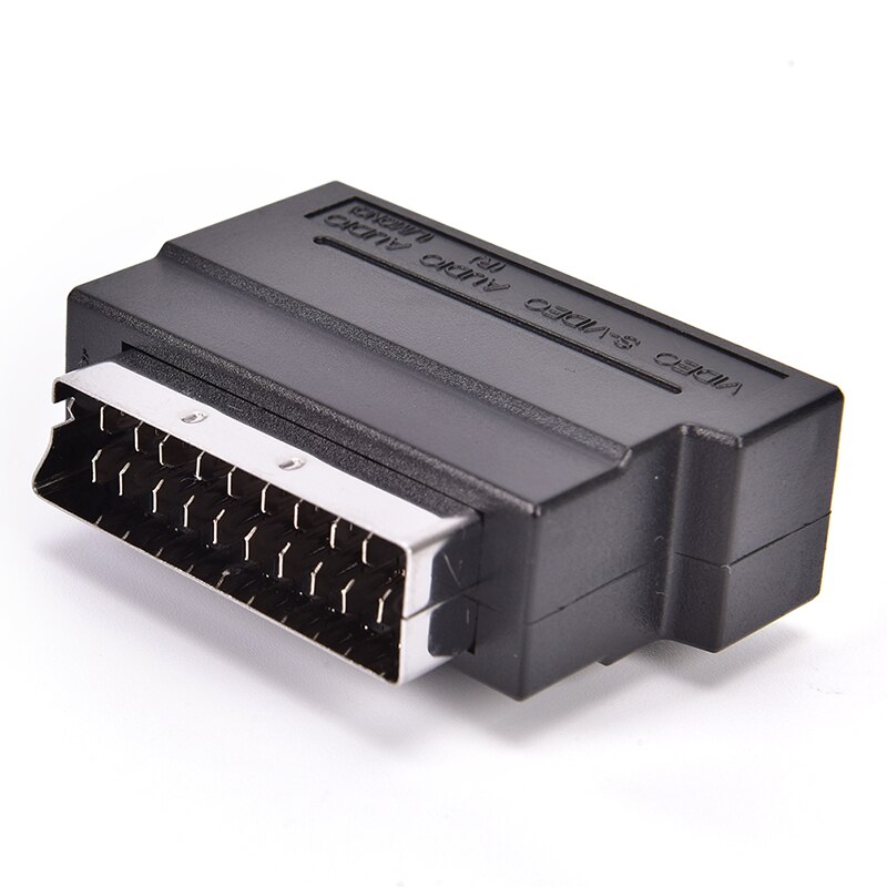 Rgb Scart Naar 3 21 Pin Rca S-Video Adapter Composiet Rca Svhs S-Video Av Tv Audio voor Video Dvd Recorder Tv Televisie Projector