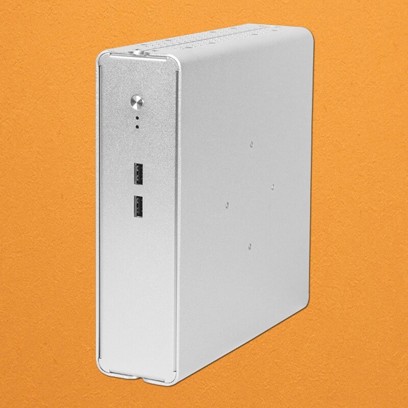 Pc gaming behuizing itx mini kleine behuizing volledig aluminium koffer draagbare htpc desktop computer lege behuizing