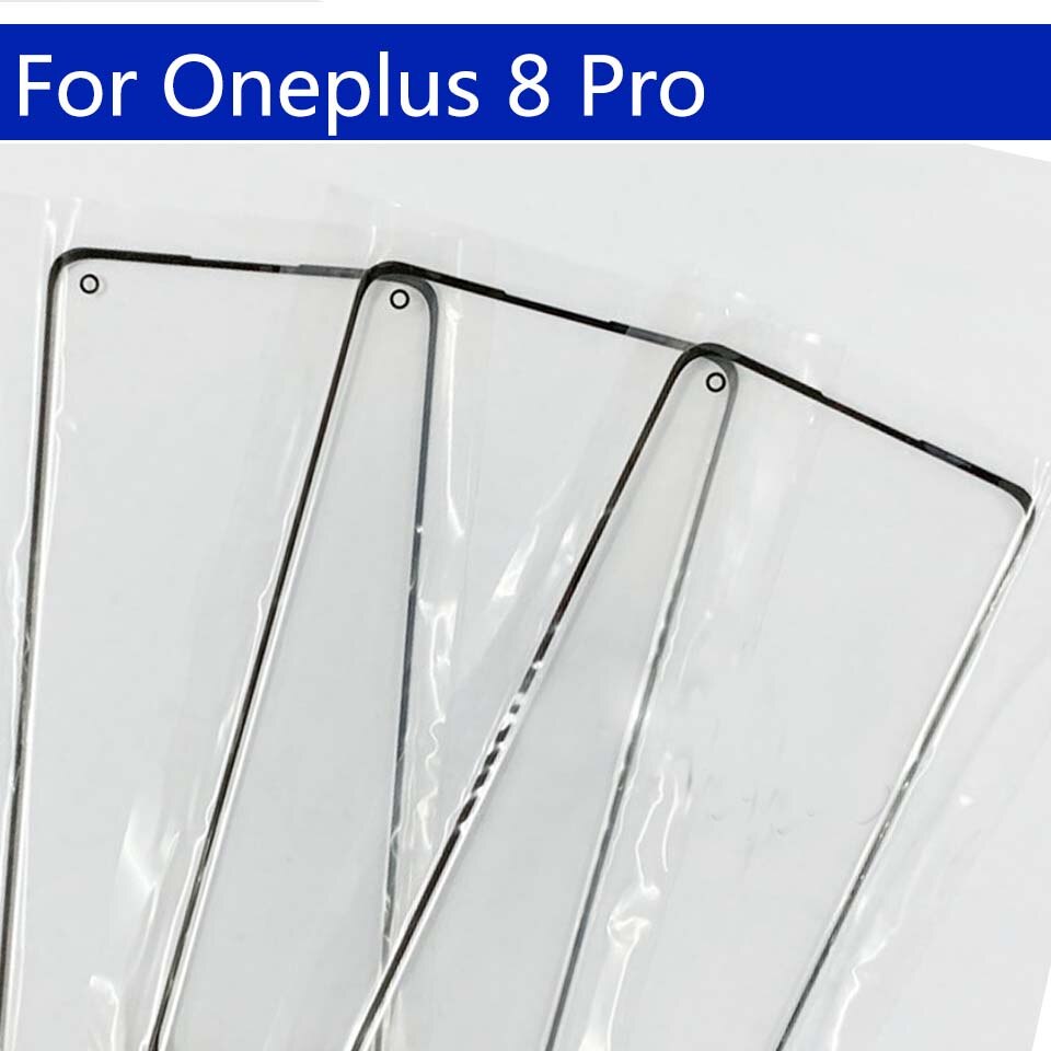 Outer Screen For Oneplus 8 Pro 8Pro Front Touch Panel LCD Display Out Glass Cover Lens Repair Replace Part