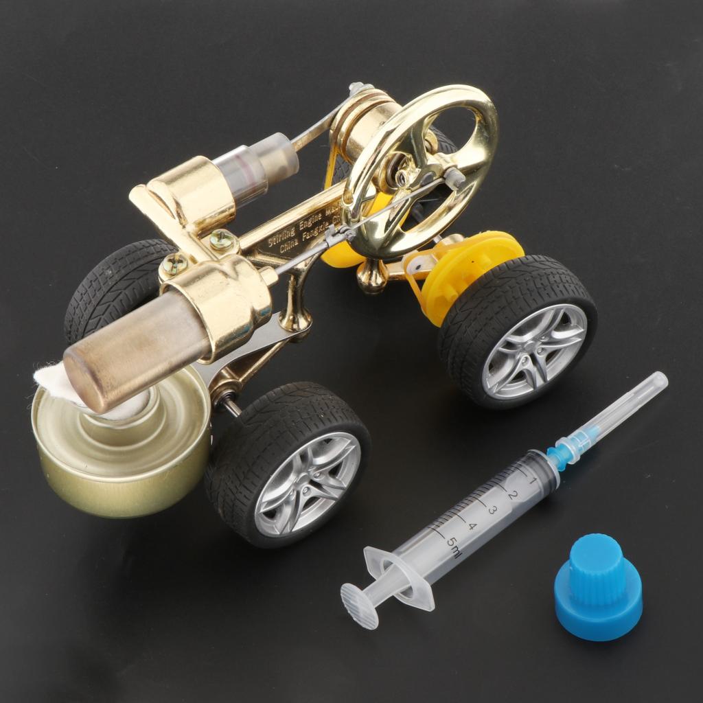 Retro Stirling Car Engine Motor Model Kit Physics Technology Physical Toy