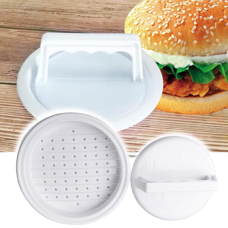 Burger undertrykker til kød oksekød rund presse burger tærte maker patty køkken form tilbehør presse  c3 d 7