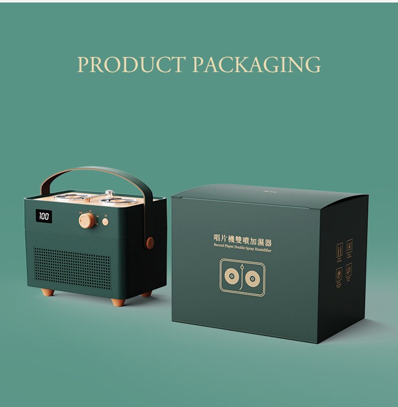 1400ml Double Spout Humidifier High Capacity USB Ultrasonic Essential Oils Diffusers Retro Aromatherapy Air Humidifier