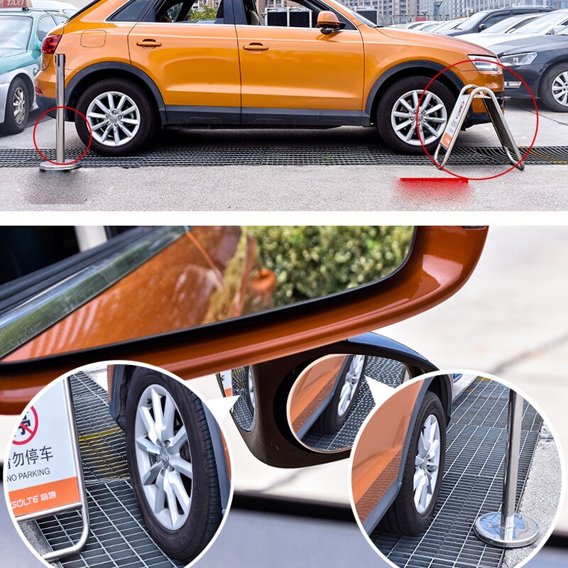 Car dual vision auxiliary mirror car rearview mirror eight reversing mirror front and rear wheel blind zone mirror 360 degree
