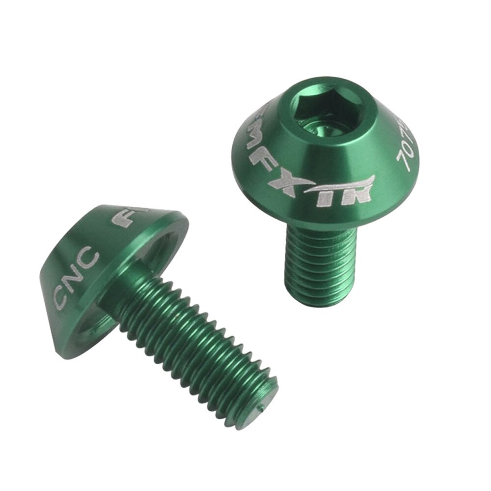 2 stuks aluminiumlegering fiets bidonhouder houder bouten schroef  m5 x 12mm waterkoker frame rek schroeven fiets installatie accessoires: Groente 