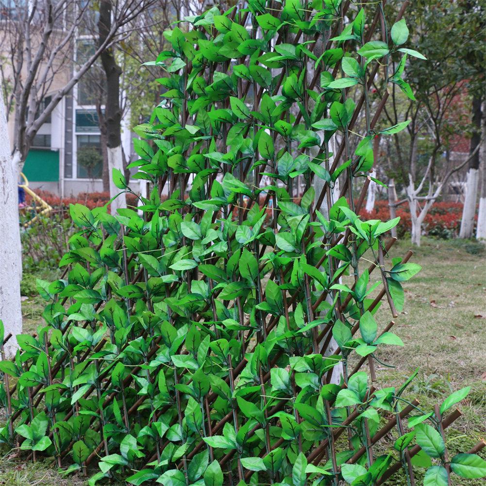 Expandable Faux Privacy Fence Expanding Trellis Fence Retractable Fence Artificial Garden Plant Fence Privacy Screen