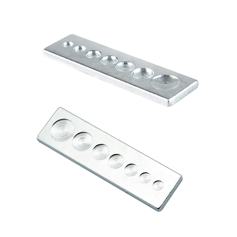 7 In 1 Bottom Plate Hole Punch Snap Button Leather Craft Tools Rivet Button Setter Base DIY Working Tool Rivet Button Setter