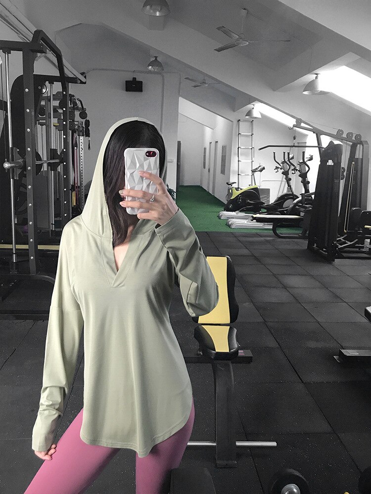 Women's Sport Hoodie - Breathable & Quick Dry - Loose Fit Casual Top