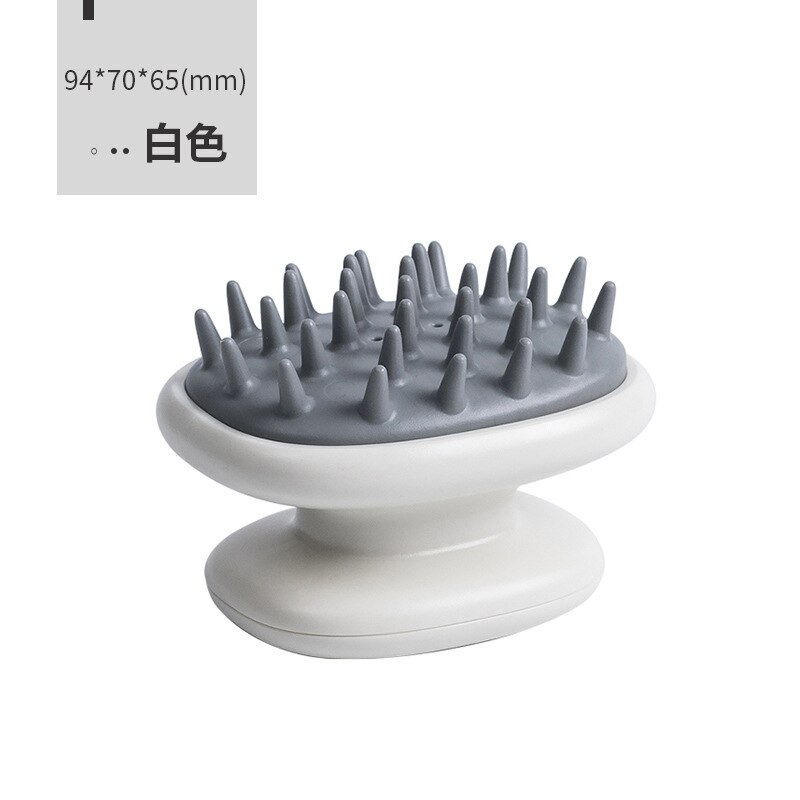 Jordan &amp; Judy – peigne à shampoing, brosse de Massage, lavage des cheveux, peigne pour cuir chevelu, brosse à tête anti-démangeaisons en Silicone: WHITE