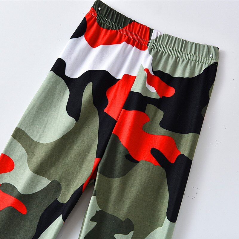 Girls Leggings Children Camouflage Pants Skinny Leggins For Girl All-match Teenager Slim Trousers Clothing 1-10years