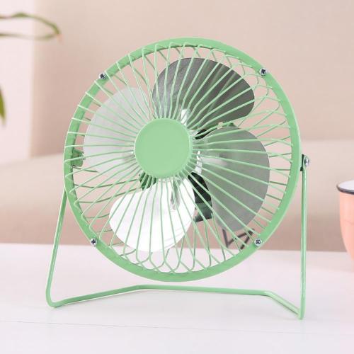 50% Korting 4 Inch Draagbare Usb Opgeladen Metalen Mute Tafel Koelventilator Home Office Luchtkoeler: green