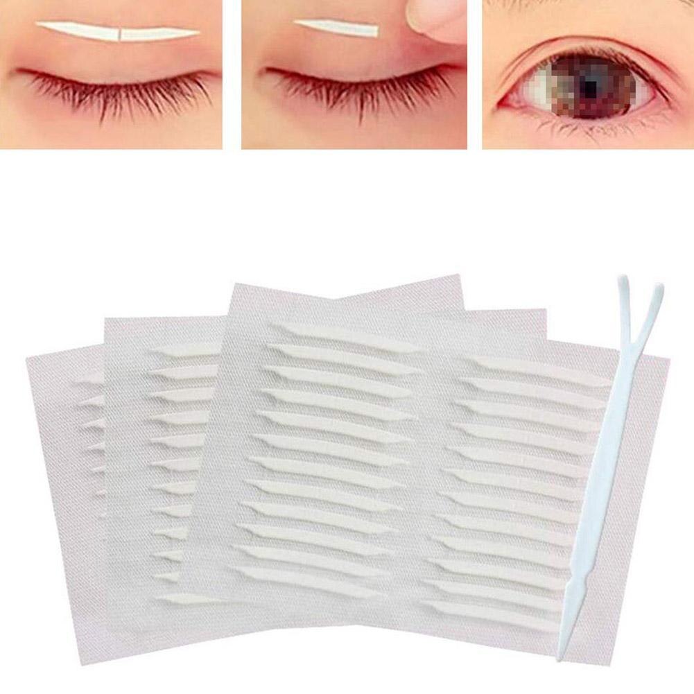 12 Pairs Onzichtbare Dubbele Ooglid Stickers 3D Dubbelzijdig Onzichtbare Ooglid Tape Sterke Grote Ogen Make Up Ooglid Sticker
