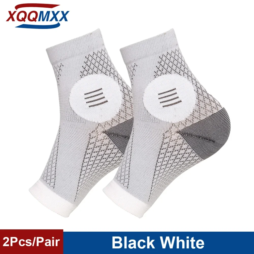 1Pair Neuropathy Socks - Peripheral Neuritis Compression Sleeves for Nerve Damage Pain,Ankle Gout,Plantar Fasciitis Relief Brace: L / Beige