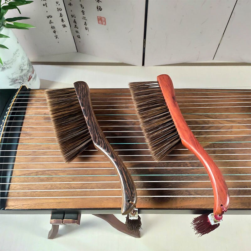 Guzheng Zither Sauberen Pinsel Massivholz Professionelle Kein Haarausfall Chinesischen Stil Vintage Multifunktionale Musical Instrumente Teile