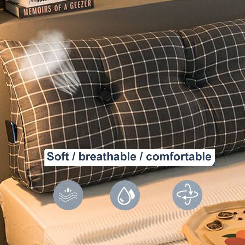 Long Cushion Sofa Pillow Cushion Back Cushion Chair Seat Cushion Office Home Support Waist Back Hip Massage Pad