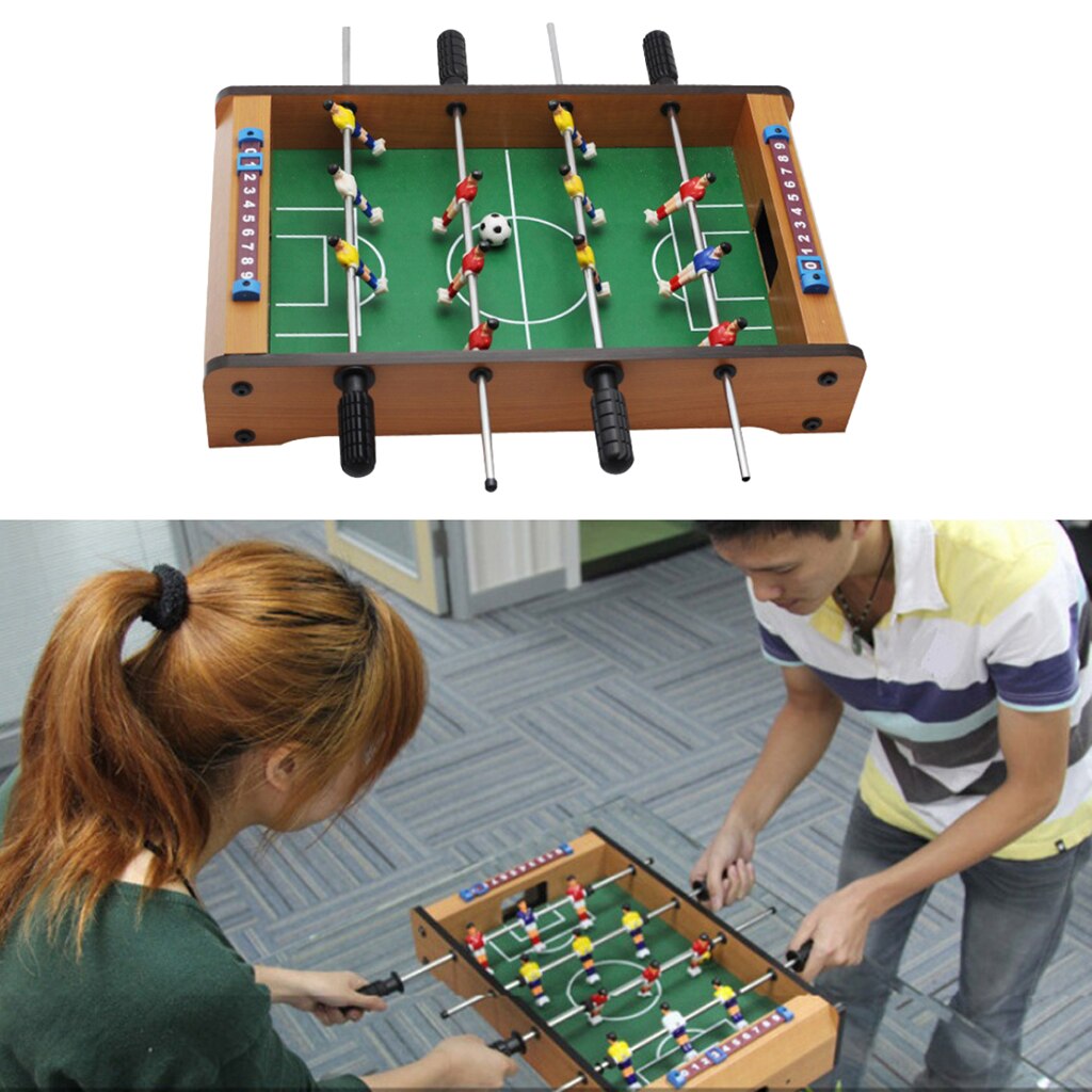 CRYSTALS Mini Foosball Table Top Soccer Game For Kids Family Fun Desktop Toy