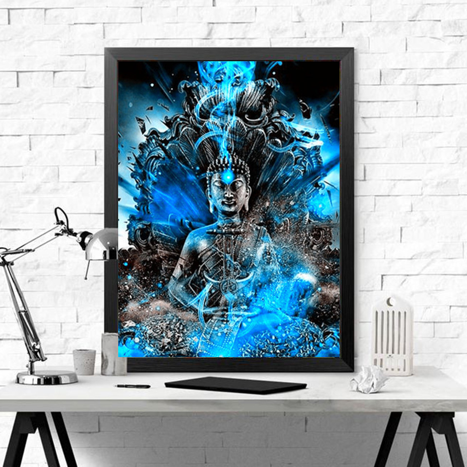 Evershine 5D Diamant Malerei Buddha Religion Volle Bohrer Quadratmeter Diamant Stickerei Kreuz Stich Bausatz Porträt Zen Handwerk Bausatz
