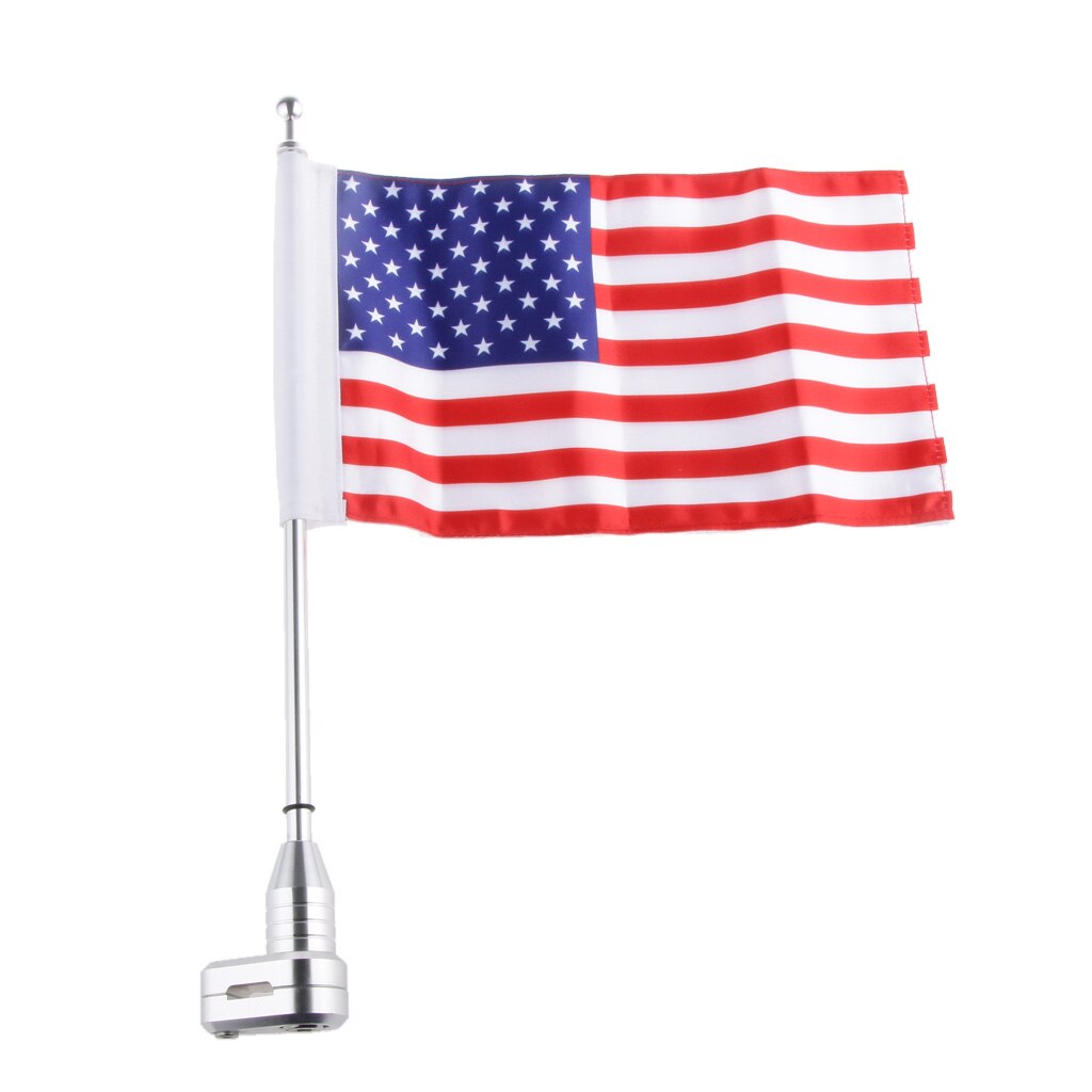 Diamantplade motorcykel flagstang mount og usa flag til harley  xl883 1200 x48
