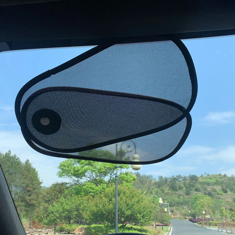 Car Side Window Shade Cling Sun Shade Accessories Rotatable Sun Shade Side Window Glare Shield And UV Rays Privacy Protection